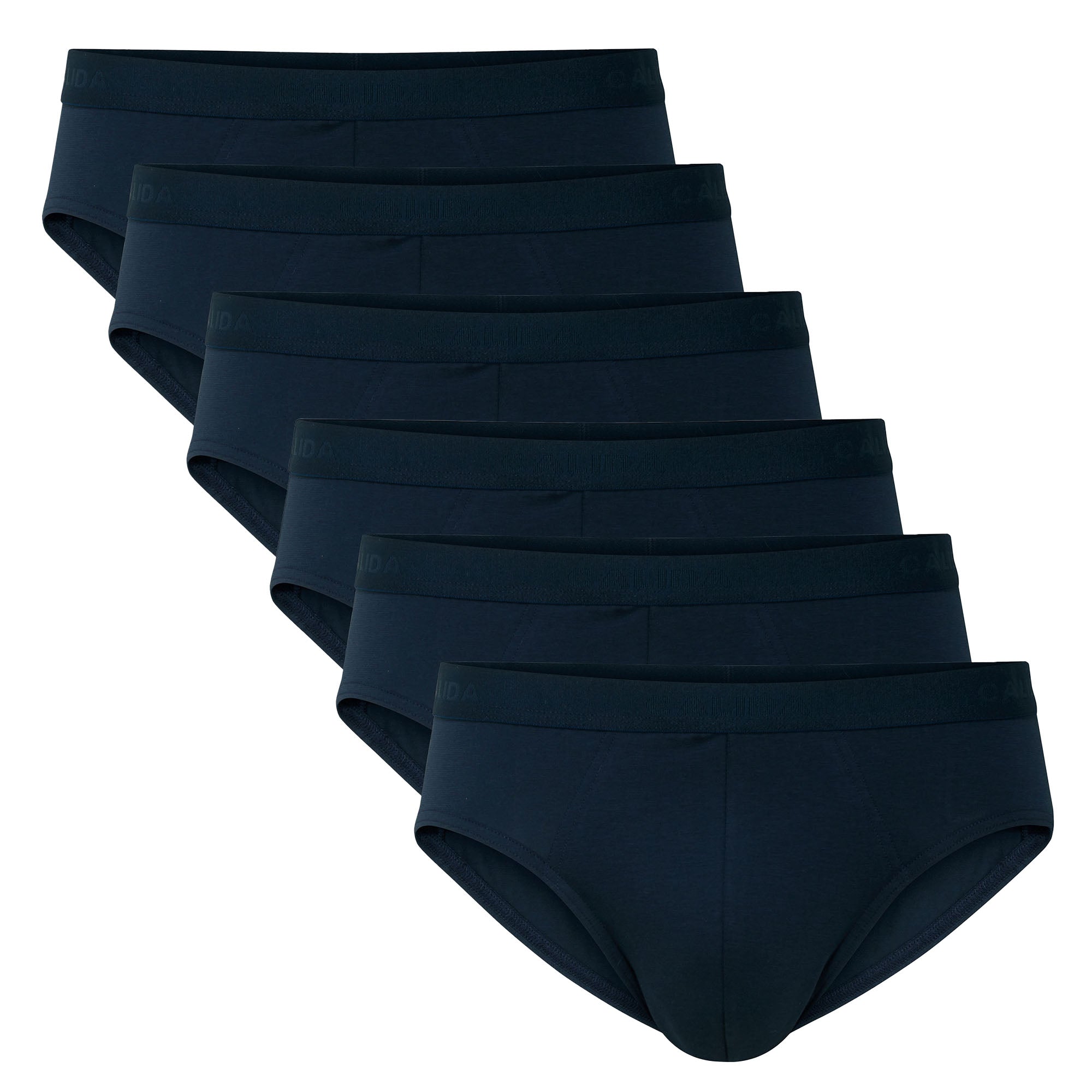 CALIDA Herren Slip, 6er Pack - Natural Benefit, Elastikbund, Single Jersey