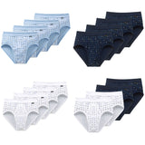 SCHIESSER Herren Slip 4 PACK - Sportslip, Essentials Feinripp, Karo-Print, S-XXL