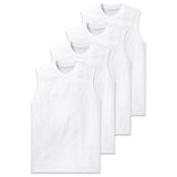 SCHIESSER Herren Unterhemden, 4er Pack - "Essentials", Muscleshirt, Rundhals, Baumwolle