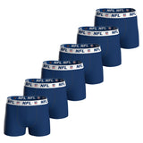 NFL Herren Boxershorts, 6er Pack - NFL Shield 6Pack Boxers, Baumwoll-Stretch, Logobund