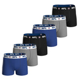 NFL Herren Boxershorts, 6er Pack - NFL Shield 6Pack Boxers, Baumwoll-Stretch, Logobund