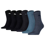 PUMA Unisex Sportsocken, 6 Paar - Short Crew Socks, Tennissocken, einfarbig