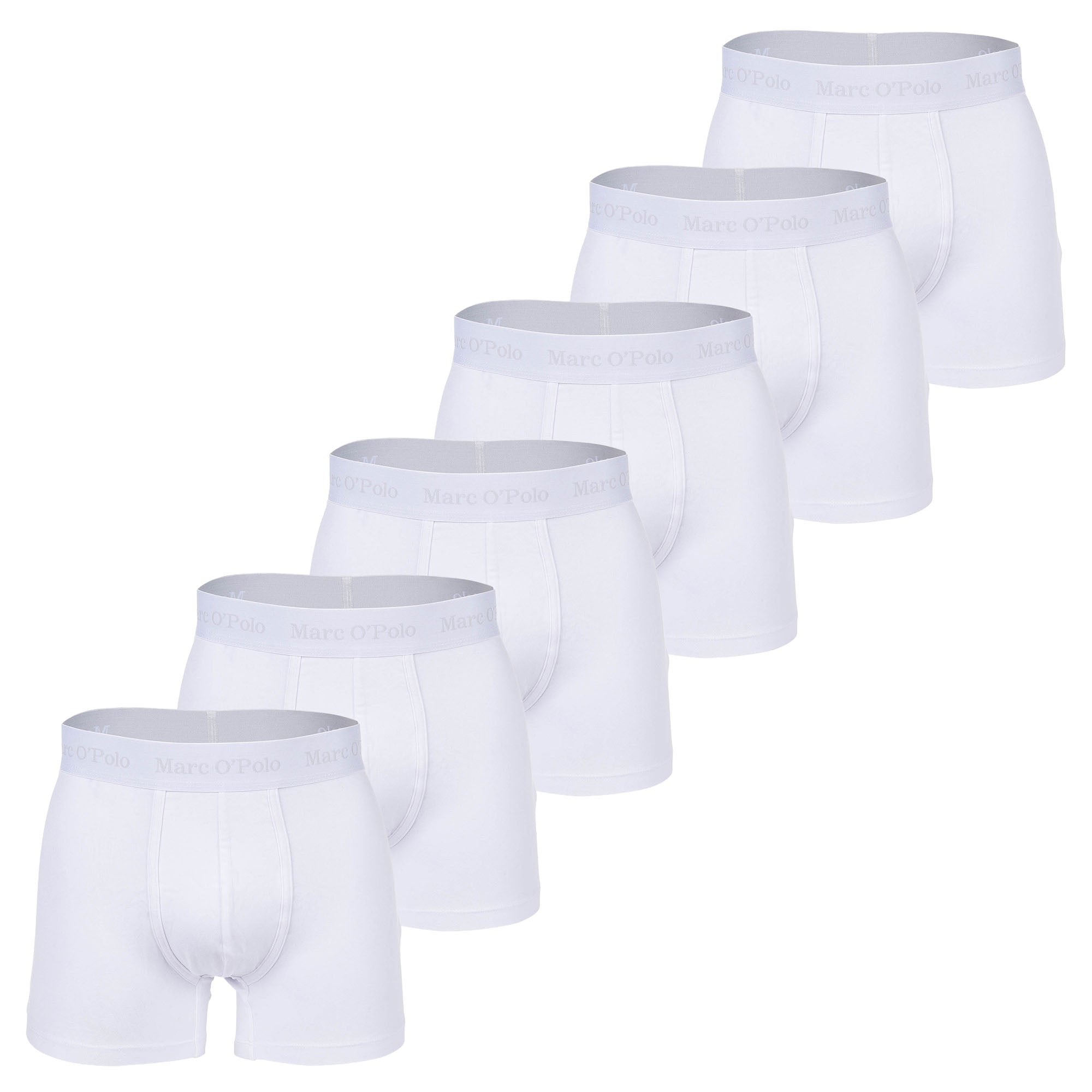 Marc O Polo Herren Boxer Shorts, 6er Pack - Boxer,Organic Cotton Stretch