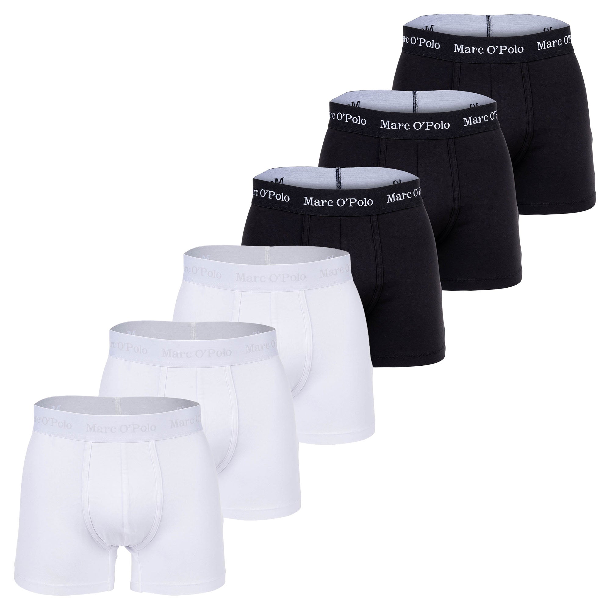 Marc O Polo Herren Boxer Shorts, 6er Pack - Boxer,Organic Cotton Stretch