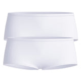 CALIDA Damen Hipster-Slip 2er Pack - Sleek Skin, Unterhose, einfarbig