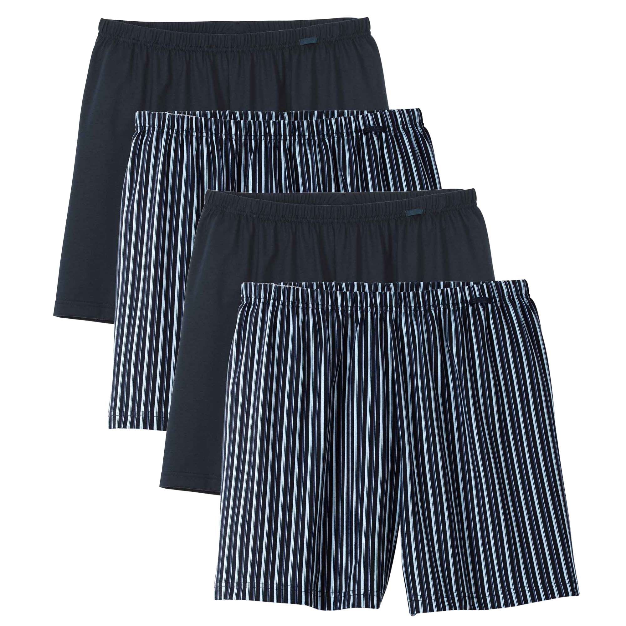 CALIDA Herren Web-Boxershorts, 4er Pack - Prints Benefits, Baumwolle, Single Jersey