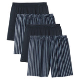 CALIDA Herren Web-Boxershorts, 4er Pack - Prints Benefits, Baumwolle, Single Jersey
