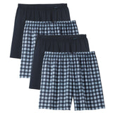 CALIDA Herren Web-Boxershorts, 4er Pack - Prints Benefits, Baumwolle, Single Jersey