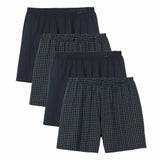 CALIDA Herren Web-Boxershorts, 4er Pack - Prints Benefits, Baumwolle, Single Jersey