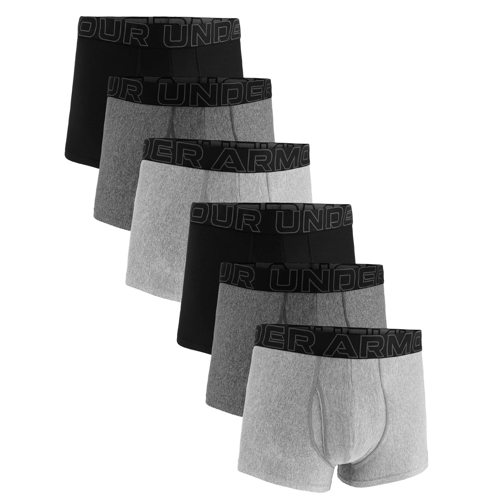 UNDER ARMOUR Herren Boxershorts, 6er Pack - Performance Tech Trunks  Solid 3 in, Stretch, einfarbig