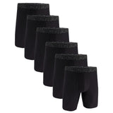 UNDER ARMOUR Herren Boxershorts, 6er Pack - Performance Tech Long Boxer Solid 9 in, Stretch, einfarbig