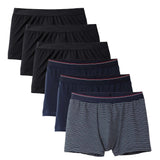 CALIDA Herren Boxershorts, 6er Pack - Natural Benefit, Elastikbund, Single Jersey
