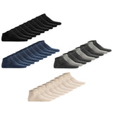 Hudson Unisex Sneaker Socks, 9-Pack - Simply, Short Socks, Solid Color