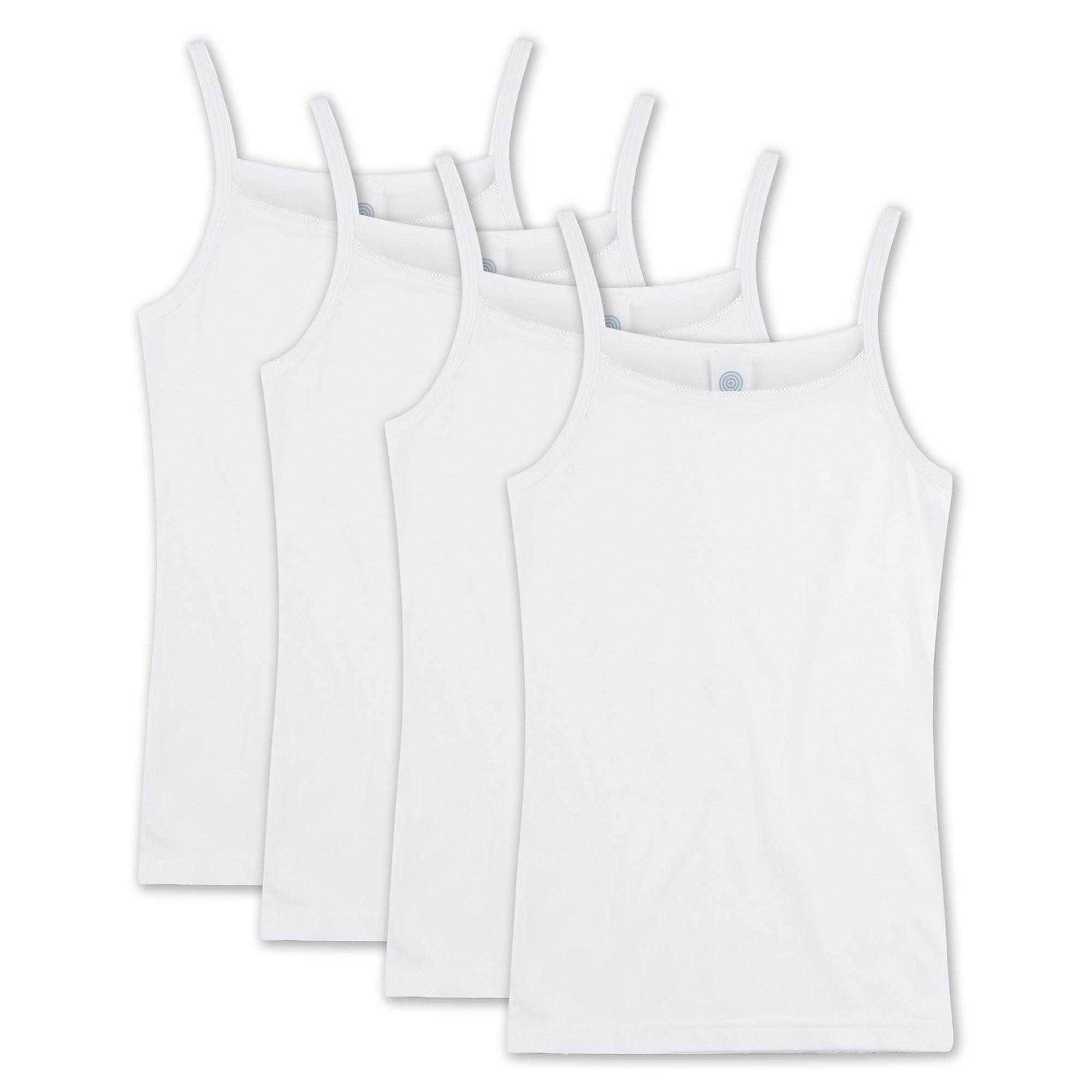 Sanetta Mädchen Unterhemd, 4er Pack - Shirt ohne Arme, Top