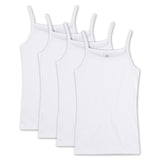 Sanetta Mädchen Unterhemd, 4er Pack - Shirt ohne Arme, Top