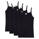 Sanetta Mädchen Unterhemd, 4er Pack - Shirt ohne Arme, Top