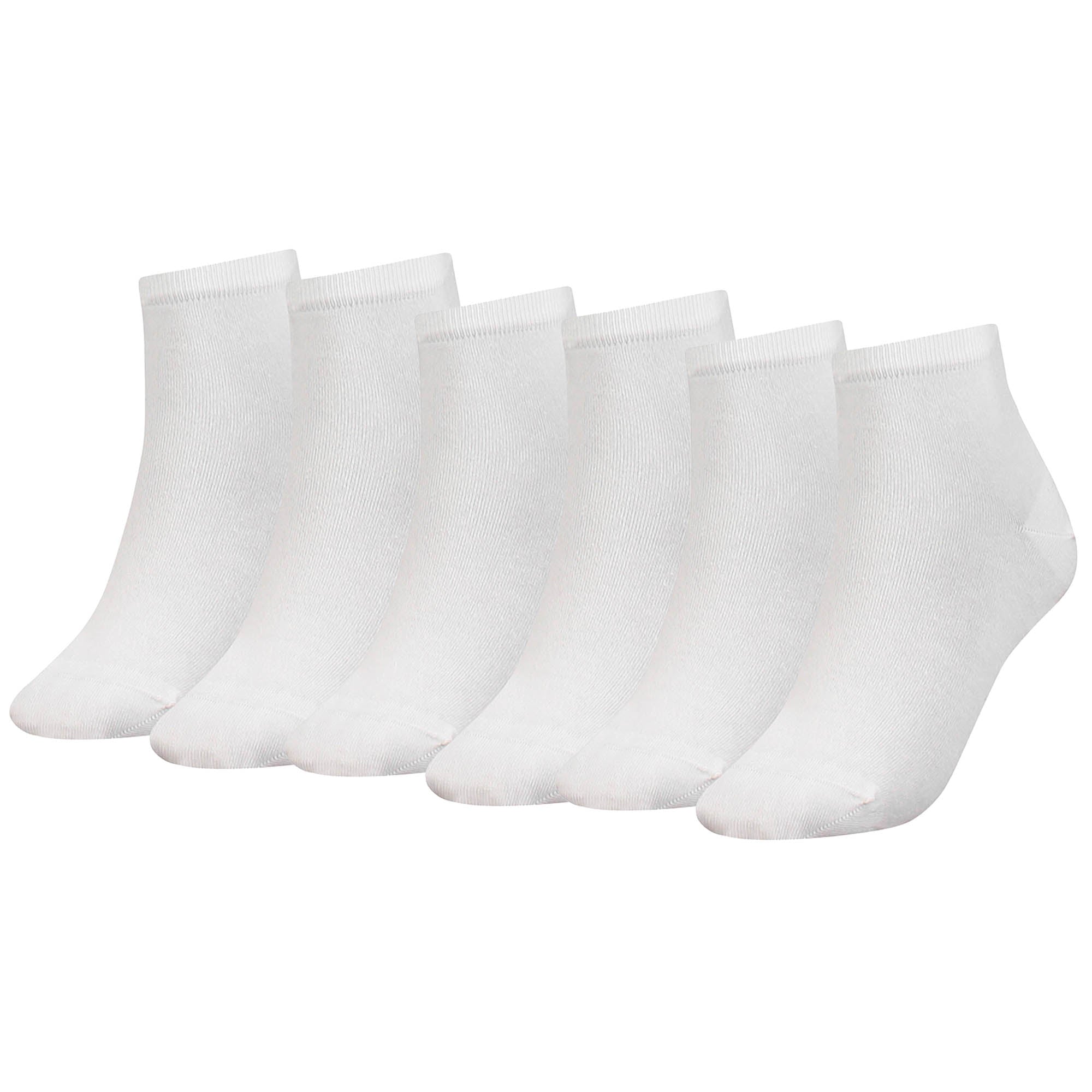 TOMMY HILFIGER Women's Quarter Socks, 6-pack - TH, cotton, 35-42, plain
