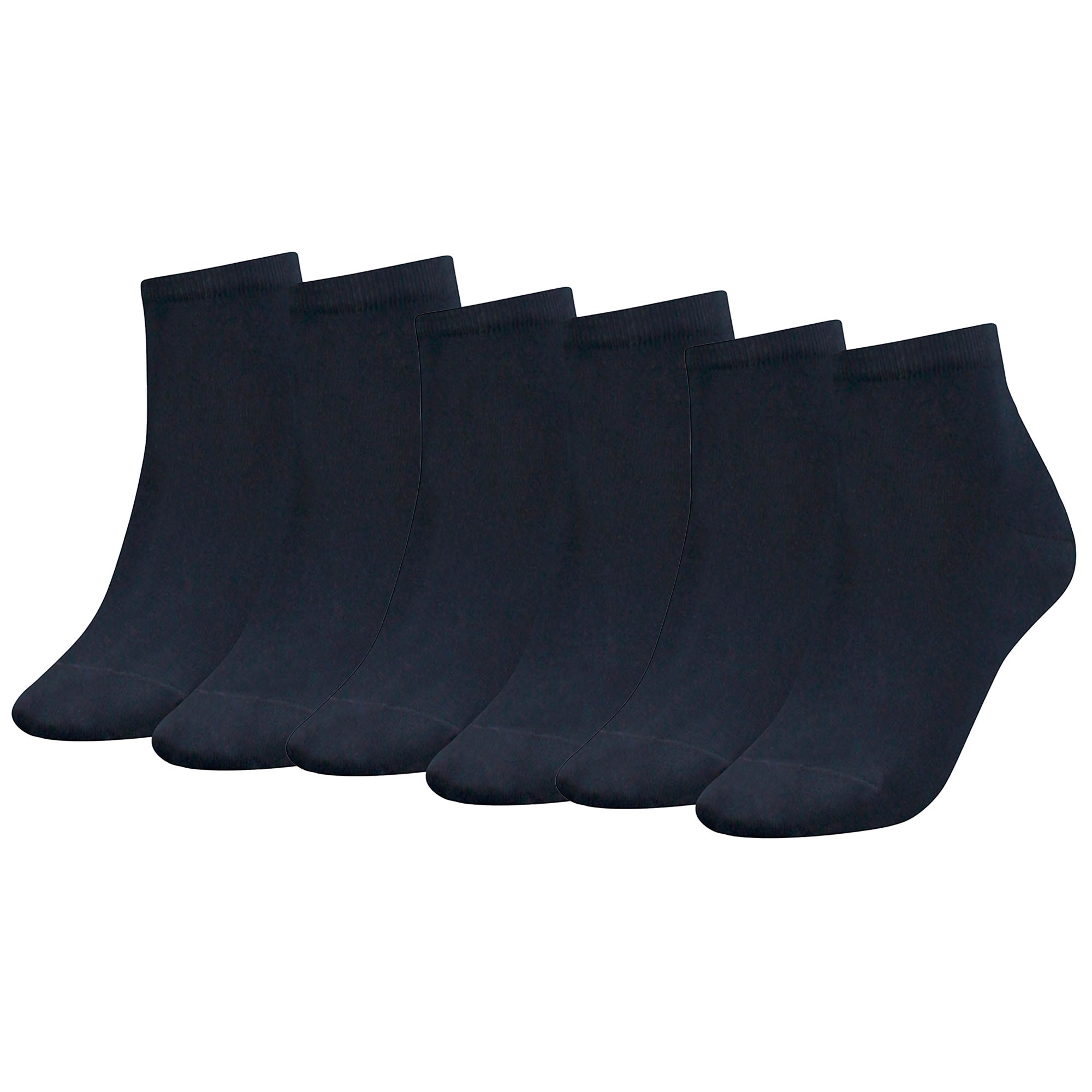 TOMMY HILFIGER Damen Quarter Socken, 6er Pack - TH, Baumwolle, 35-42, einfarbig