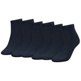 TOMMY HILFIGER Damen Quarter Socken, 6er Pack - TH, Baumwolle, 35-42, einfarbig