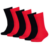 TOMMY HILFIGER Kinder Socken, 6er Pack - Basic, TH, 23-42, einfarbig