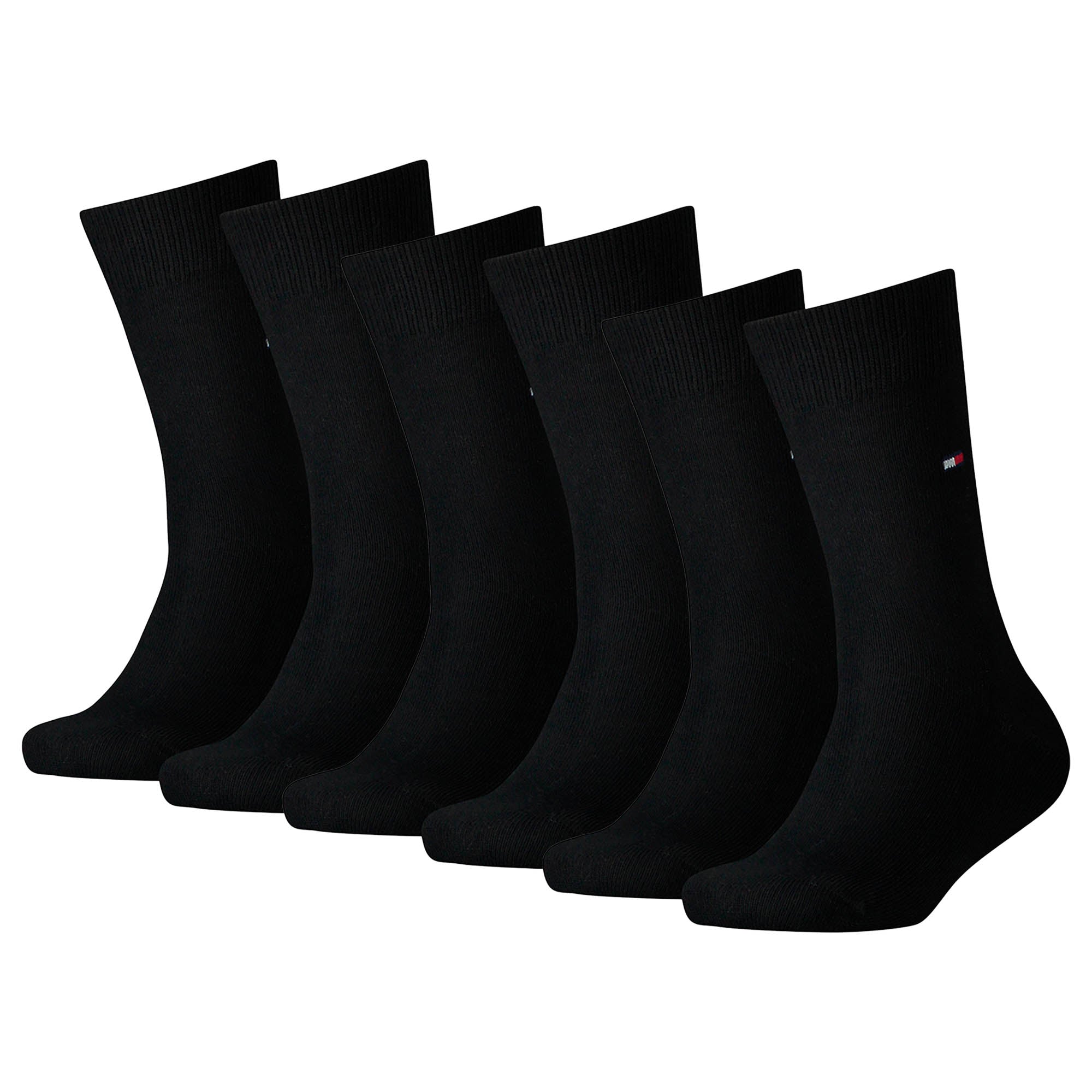 TOMMY HILFIGER Kinder Socken, 6er Pack - Basic, TH, 23-42, einfarbig