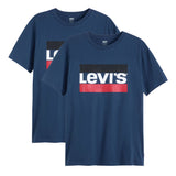 Levi's Men's T-Shirt 2 pack - ‘Sportswear Logo Graphic Tee’, Round Neck, Cotton