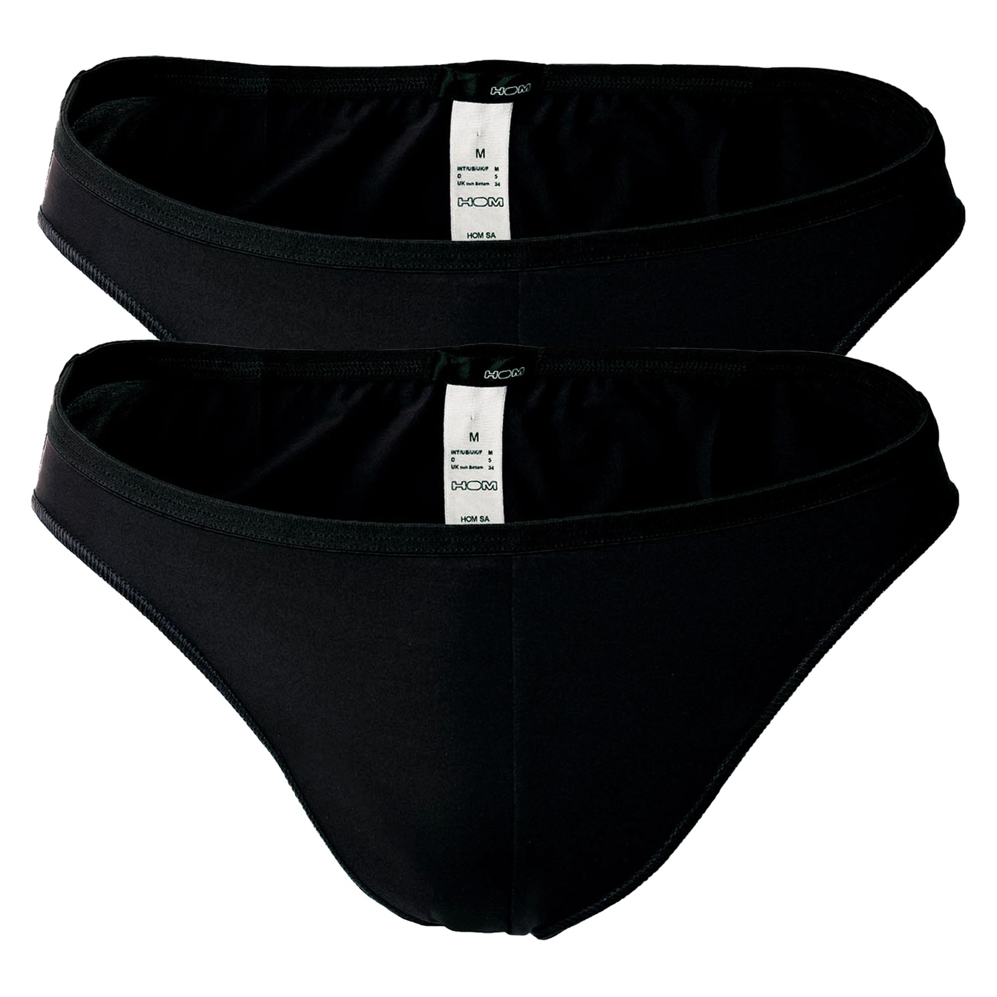 HOM Herren Micro Briefs Plumes 2er Pack - Ultralight Microfiber, Slip, Unterwäsche, Stretch, einfarbig