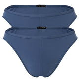HOM Herren Micro Briefs Plumes 2er Pack - Ultralight Microfiber, Slip, Unterwäsche, Stretch, einfarbig