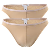 HOM Herren Micro Briefs Plumes 2er Pack - Ultralight Microfiber, Slip, Unterwäsche, Stretch, einfarbig