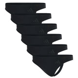 adidas Damen Strings, 6er Pack - Sport Active Seamless, Thongs, Unterwäsche, Logo, einfarbig