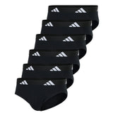 adidas Herren Slip, 6er Pack - Briefs, Active Flex Cotton, Logo, einfarbig