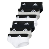 adidas Herren Slip, 6er Pack - Briefs, Active Flex Cotton, Logo, einfarbig