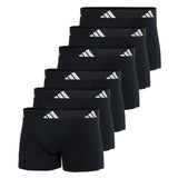 adidas Herren Boxershorts, 6er Pack - Trunks, Active Flex Cotton, Logo, einfarbig