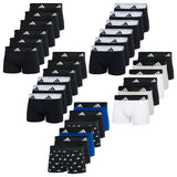 adidas men boxer shorts, 6-pack - trunks, Active Flex Cotton, logo, solid colour