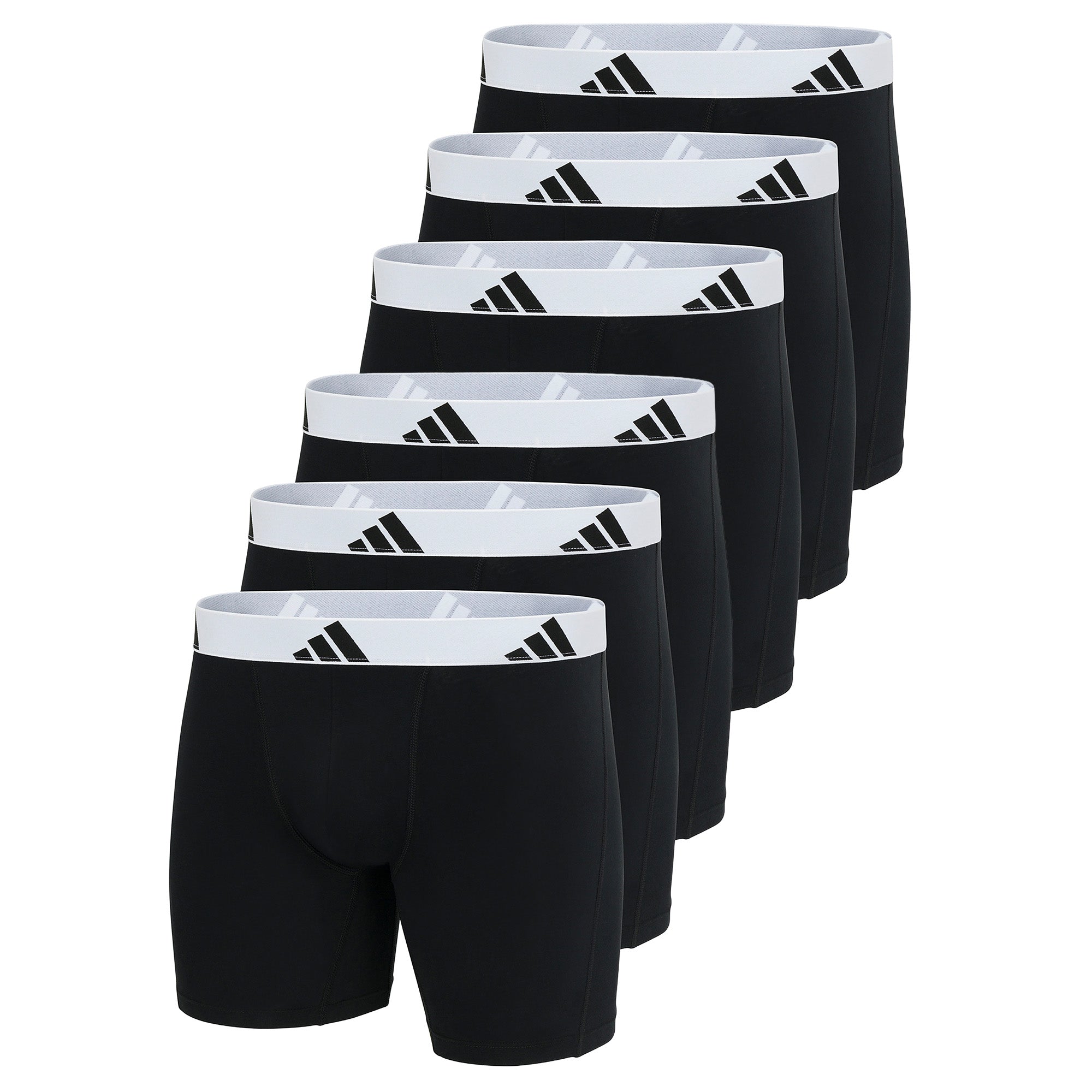 adidas Herren Boxershorts, 6er Pack - Boxer Briefs, Active Flex Cotton, Logo