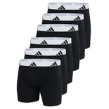 adidas Herren Boxershorts, 6er Pack - Boxer Briefs, Active Flex Cotton, Logo