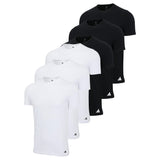 adidas Herren T-Shirt, 6er Pack - Crew Neck Shirt, Active Core Cotton, einfarbig