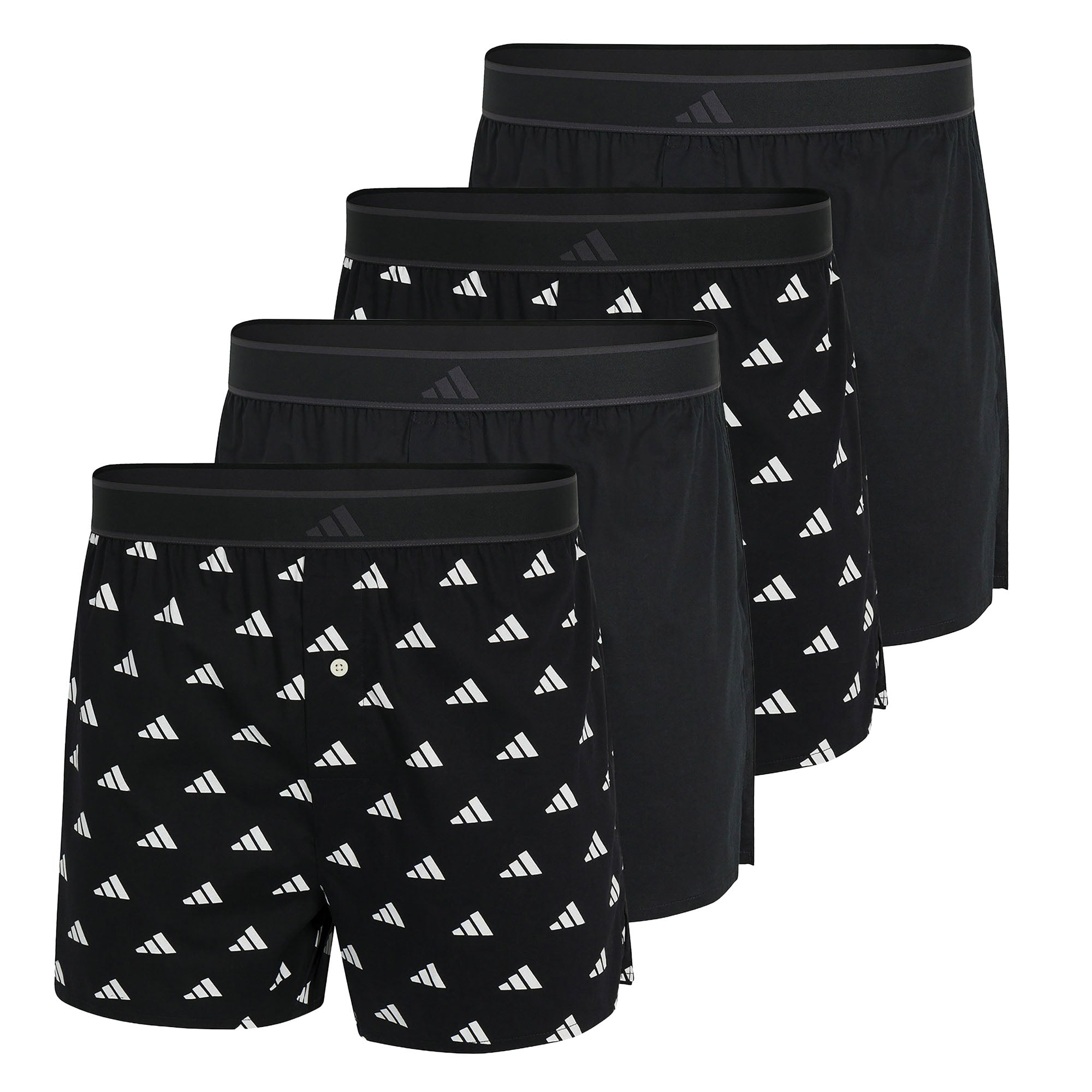 adidas Herren Web-Boxershorts, 4er Pack - Woven Boxer, Shorts, Webware, Baumwolle
