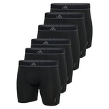 adidas Herren Boxershorts, 6er Pack - Boxer Briefs, Active Micro Flex Eco, Logo, einfarbig