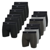 adidas Herren Boxershorts, 6er Pack - Boxer Briefs, Active Micro Flex Eco, Logo, einfarbig