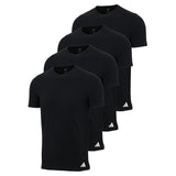 adidas Herren T-Shirt, 4er Pack - Crew Neck Shirt, Active Flex Cotton, einfarbig