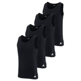 adidas Herren Unterhemden, 4er Pack - Tank Top, Active Flex Cotton, ärmellos, einfarbig