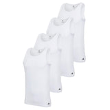 adidas Herren Unterhemden, 4er Pack - Tank Top, Active Flex Cotton, ärmellos, einfarbig