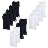 adidas Herren Unterhemden, 4er Pack - Tank Top, Active Flex Cotton, ärmellos, einfarbig