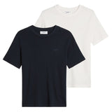 Marc O'Polo Denim Herren T-Shirt, 2er Pack - Slub-Jersey-Qualität, Regular Fit, Baumwolle, einfarbig