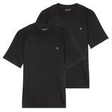 Marc O'Polo Herren T-Shirt, 2er Pack - Small-Logo, Regular Fit, Baumwolle, uni
