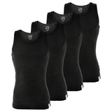 MUSTANG Herren Unterhemd 4er Pack, Tanktop, Doppelripp, True Denim, S-XXL