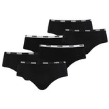 PUMA Damen Iconic Hipster, 6er Pack - Soft Cotton Stretch