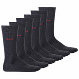 HUGO Herren Socken, 6er Pack - RS Uni CC, Kurzsocken, mittelhoch, Logo, uni