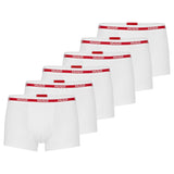 HUGO Herren Boxershorts, 6er Pack - TRUNK TRIPLET PLANET, Logo, Cotton Stretch